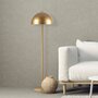 Floor lamp Metal Gold-colored 154cm 2