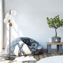 Floor lamp 4 glass spheres Metal Gold 130cm 0