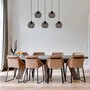 Pendant lamp with 5 elements Black metal 0