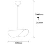 Pendant lamp Metal White Gold 5