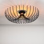 Lampada da soffitto in metallo nero 3