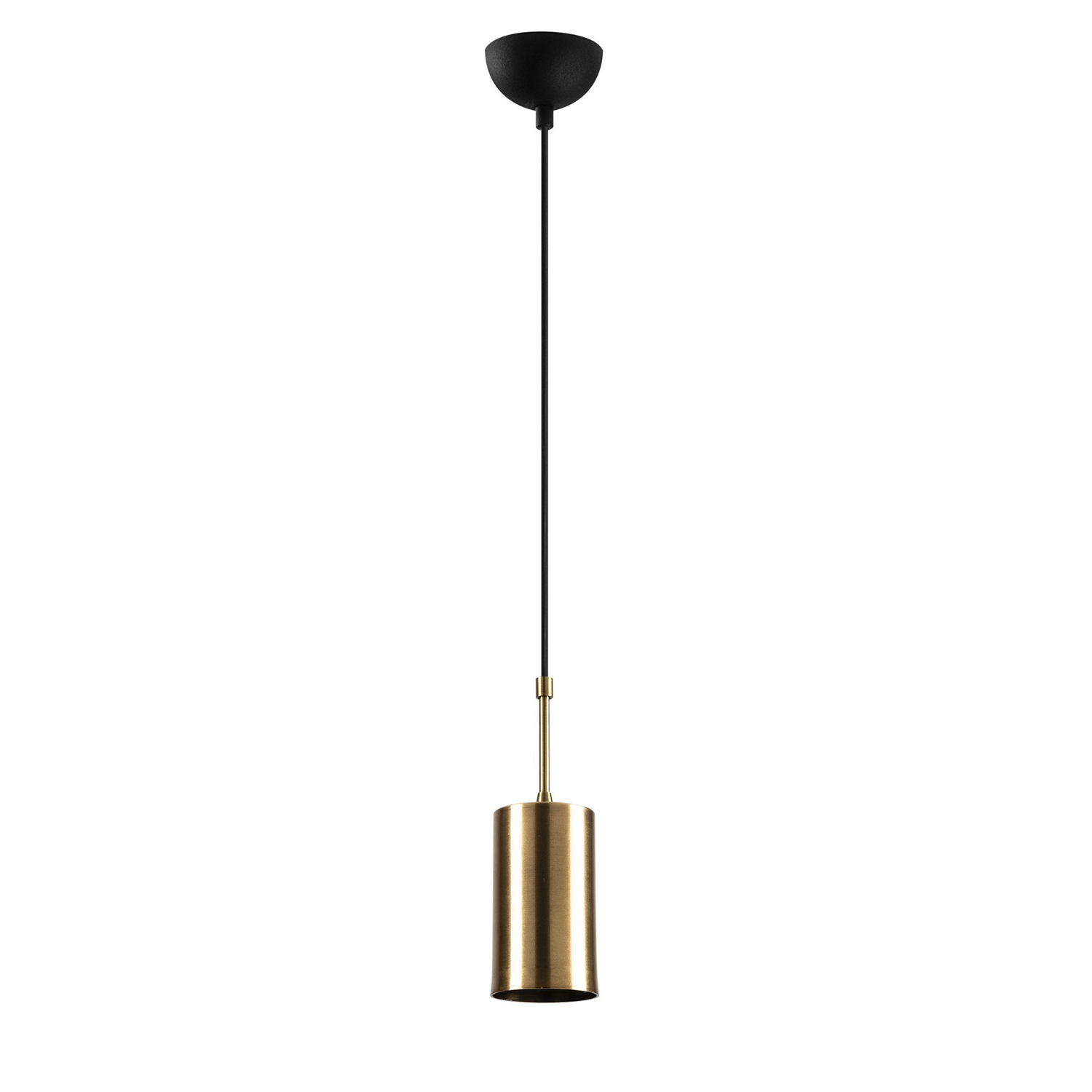 Lampada a sospensione metallo nero oro 1