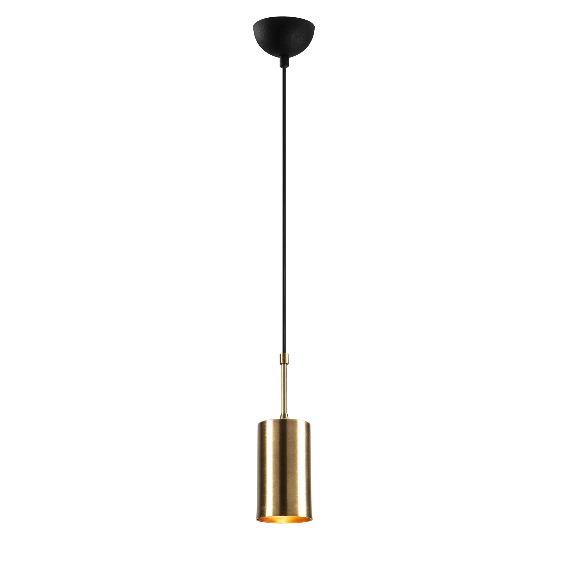Lampada a sospensione metallo nero oro 4