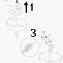 Hanging lamp Metal Black Gold 6