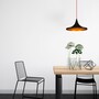 Lampada a sospensione metallo nero Ø 35cm 0