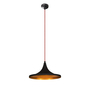 Lampada a sospensione metallo nero Ø 35cm 1