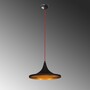 Lampada a sospensione metallo nero Ø 35cm 3