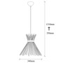 Pendant lamp Metal Black  Ø 34cm 2