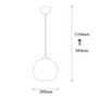 Ceiling light Metal Black Honey-colored Ø 20cm 4