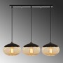 Industrial pendant lamp 3 elements metal honey 3