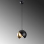 Lampada a sospensione metallo nero oro Ø 20cm 4