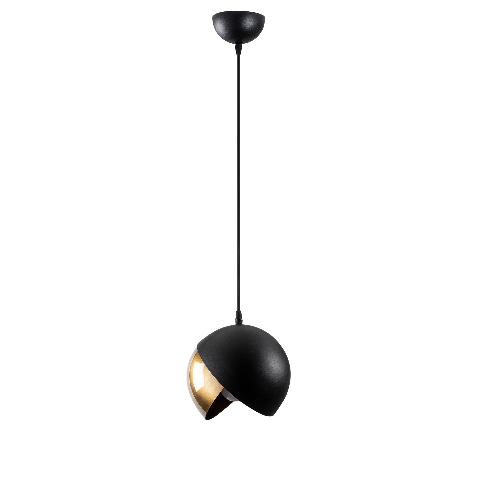 Pendant lamp metal black gold Ø 20cm 5