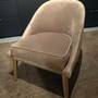 Polstersessel Samt Taupe  0