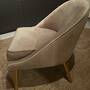Polstersessel Samt Taupe  5