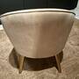 Polstersessel Samt Taupe  3
