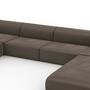 Pyllow Sofalandschaft Samt Taupe Grau 3