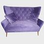 Hardy Sofa 2-Sitzer Violett 0