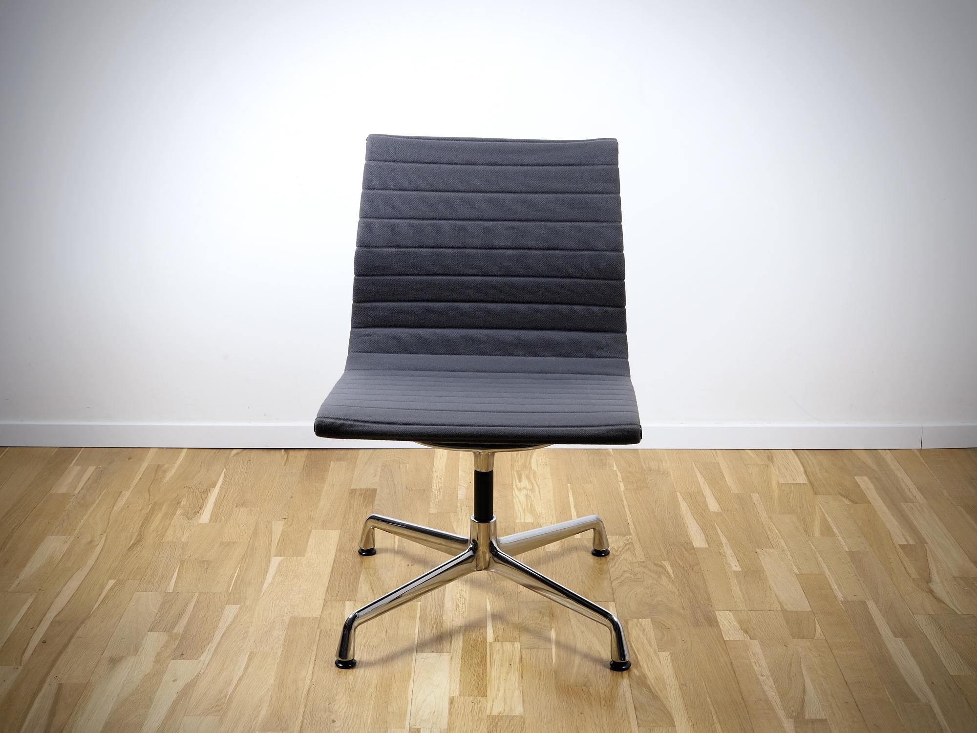 Aluminium Chair EA 106 Swivel Hopsack Grey 3