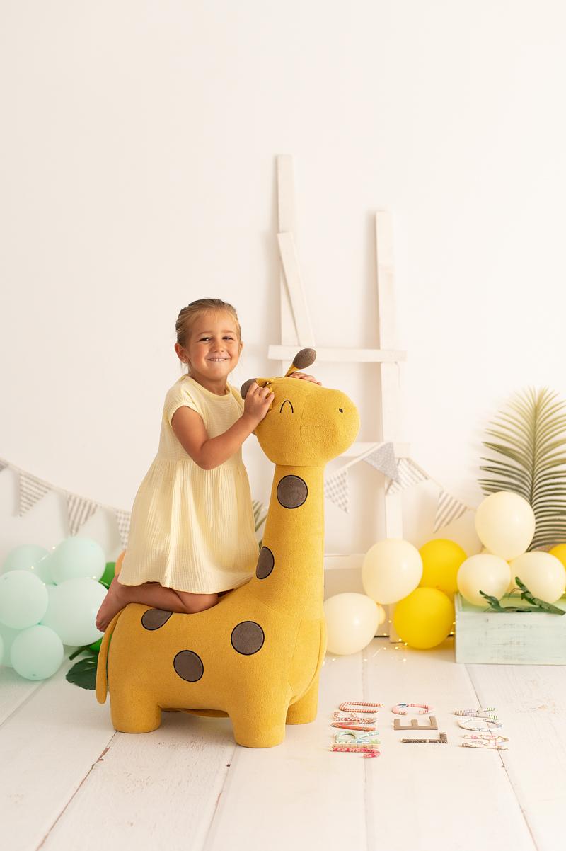 Giraffe stuffed animal Cotton Yellow Brown 0