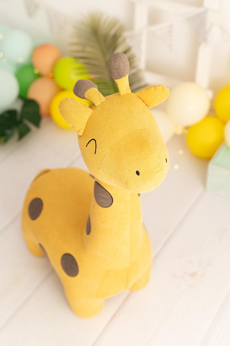 Giraffe stuffed animal Cotton Yellow Brown 2