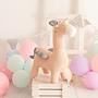 Unicorn stuffed animal cotton pink grey 0