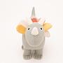 Dino Stuffed Animal Cotton Green White 2