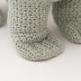 Dino Stuffed Animal Cotton Green White 7