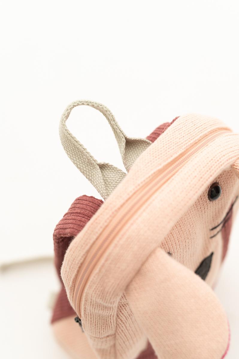 Mouse Backpack Cotton Pink 5