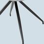 Armchair with back cutout and steel frame Grey 6