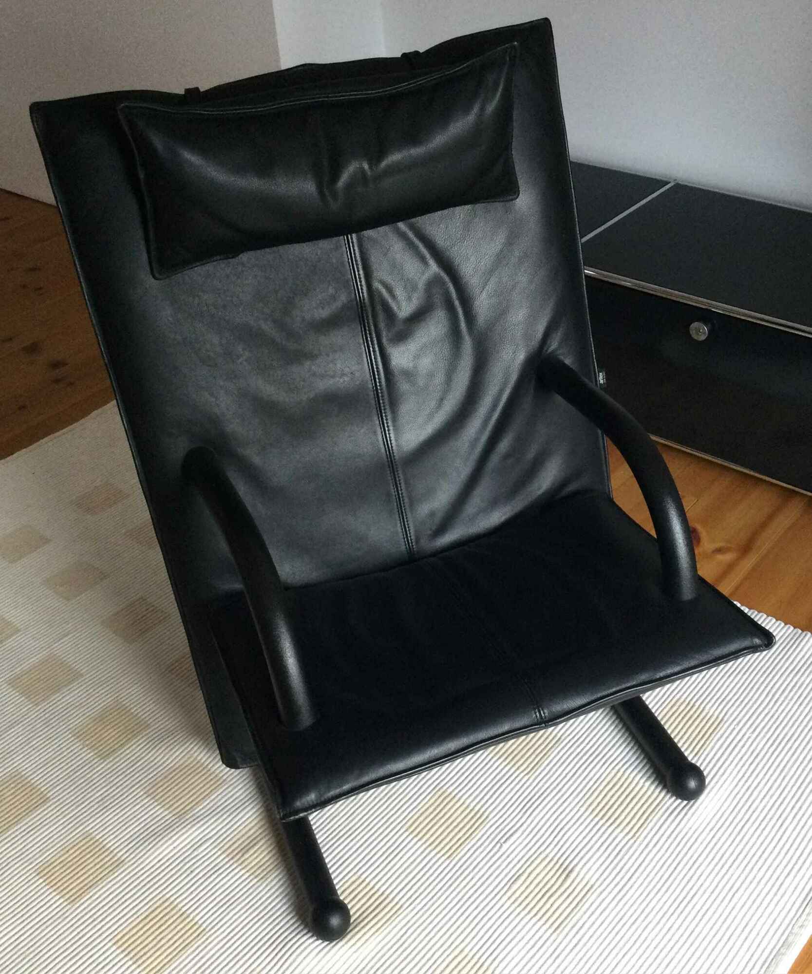 2x Ledersessel von Burkhard Vogtherr für Arflex 2