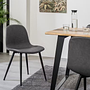 2x Chair Faux Leather Iron Olive Green 1