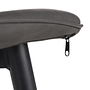 2x Chair Faux Leather Iron Olive Green 5