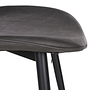 2x Chair Faux Leather Iron Anthracite 6