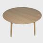 Hubert Couchtisch Holz Oak  Ø 90cm  2