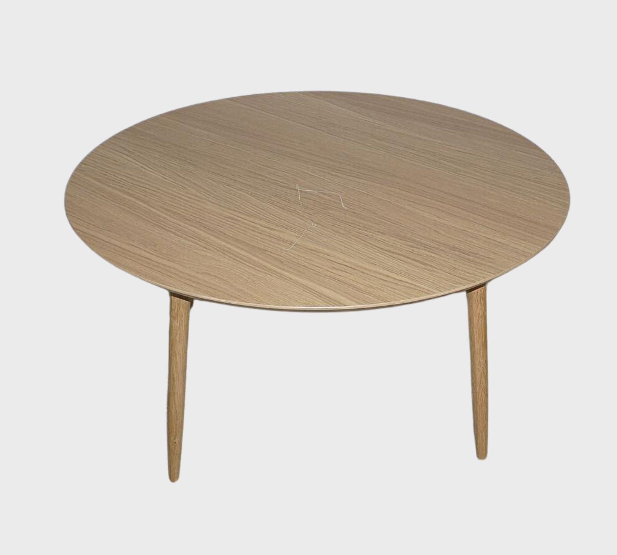 Hubert Couchtisch Holz Oak  Ø 90cm  2