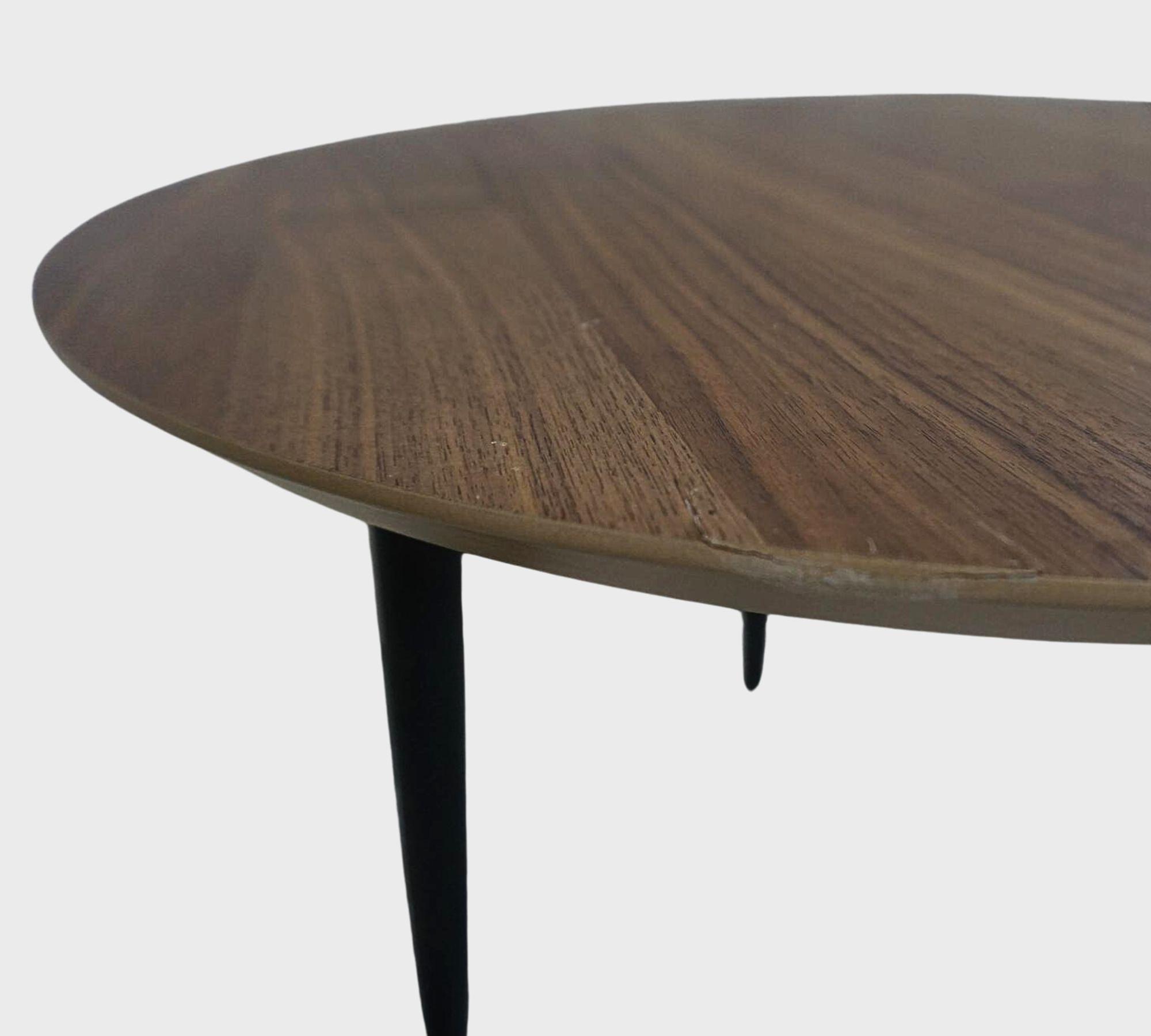 Hubert Couchtisch Walnut Ø 60cm 4