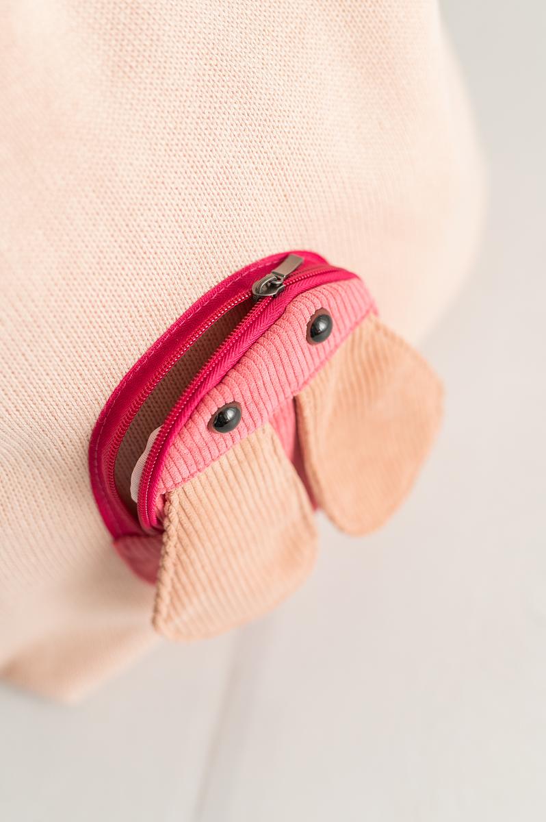 Ladybug bag cotton pink 2
