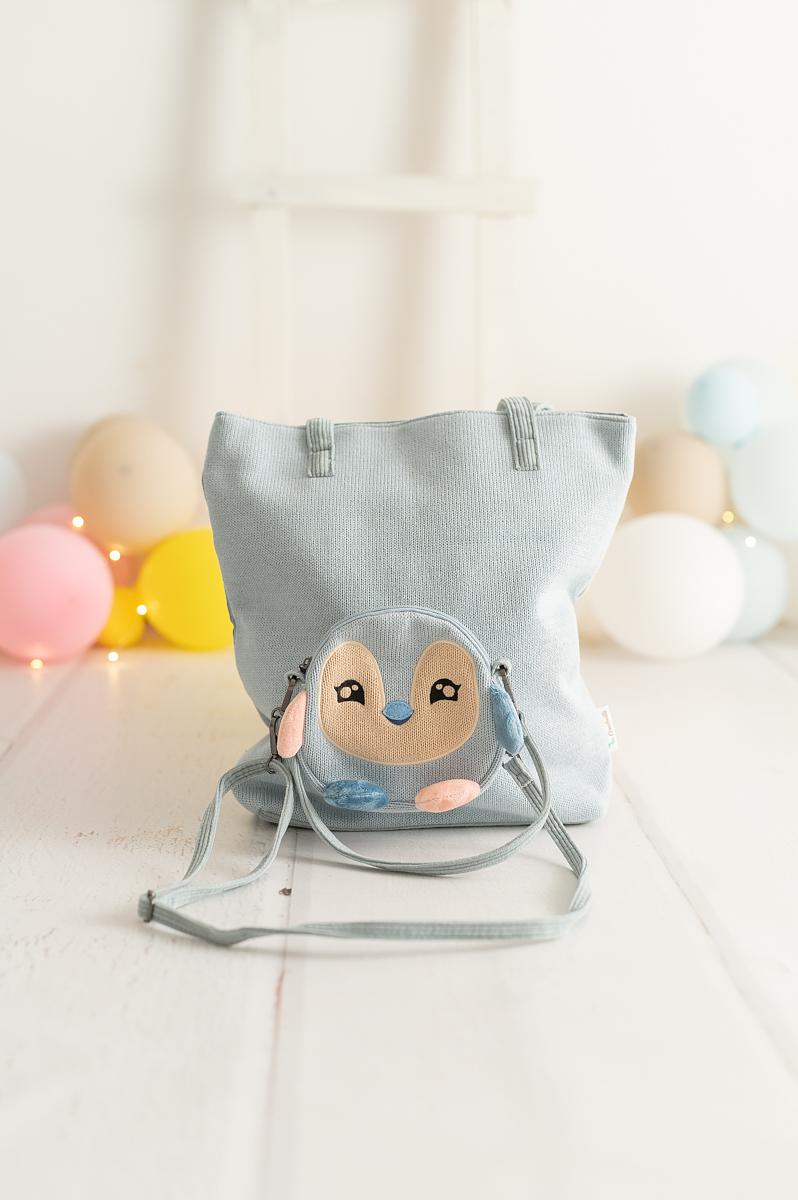 Penguin Bag Cotton Blue 2