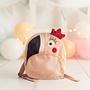Ariel Chicken Backpack Cotton Pink 0