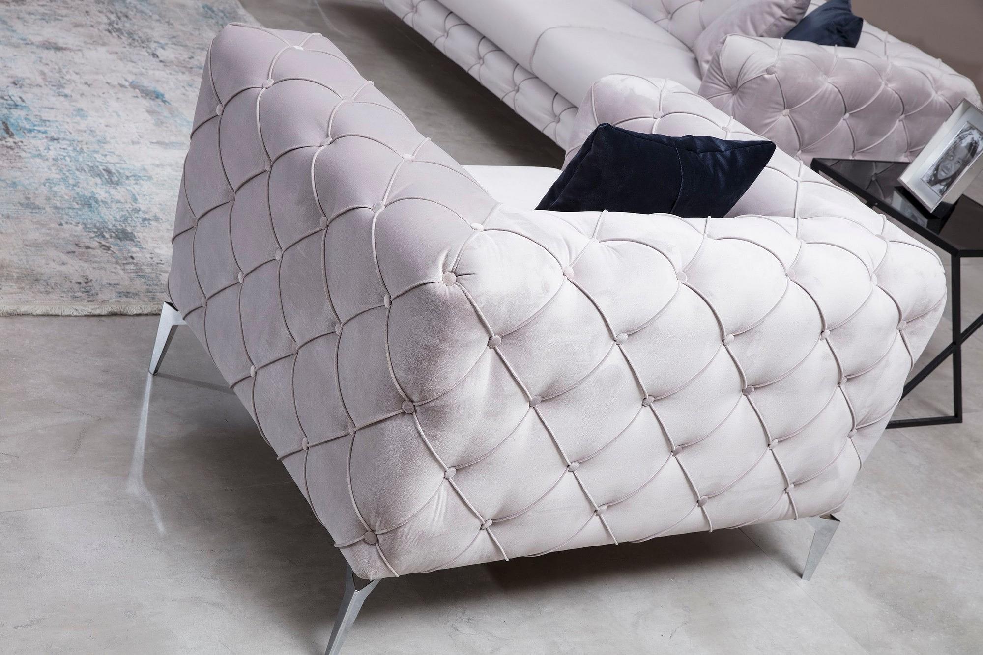 Como armchair light gray 2