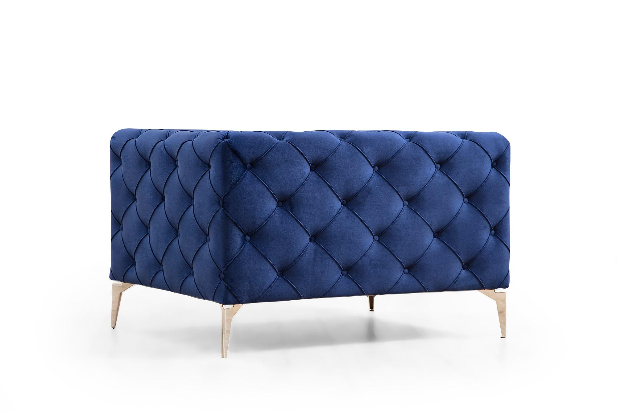 Como armchair Navy blue 2