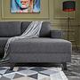 Efsun Sofa bed 4-seater anthracite 4