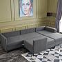 Efsun Sofa bed 4-seater anthracite 2