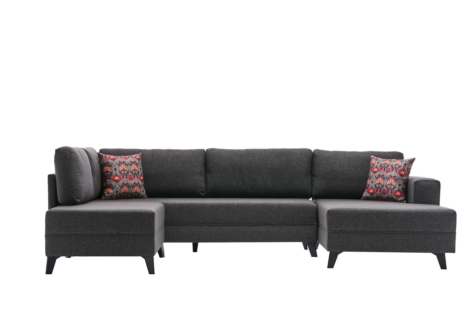 Efsun Sofa bed 4-seater anthracite 5