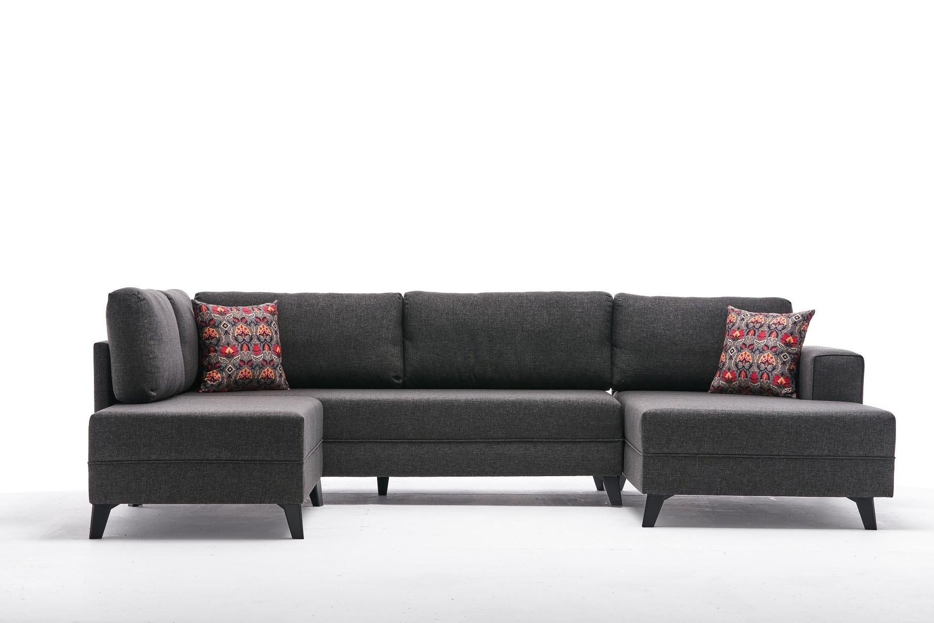 Efsun Sofa bed 4-seater anthracite 8