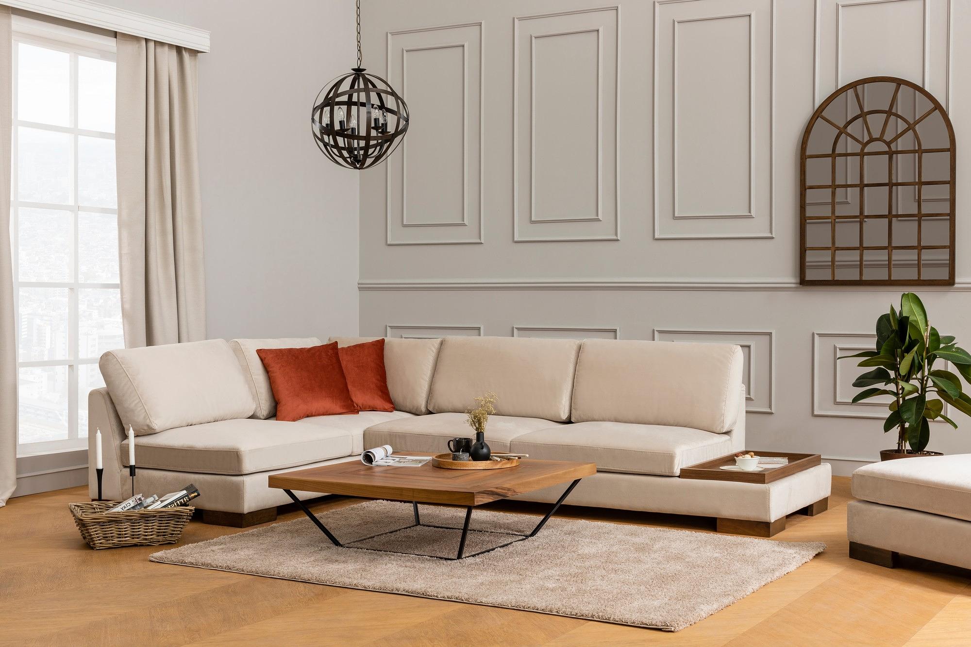 Tulip corner sofa Left Beige 0