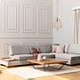 Tulip Corner Sofa Right Light Grey 0