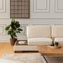 Tulip Corner Sofa Right with Ottoman Beige 5