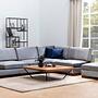 Tulip Corner Sofa Right with Ottoman Dark Grey 1