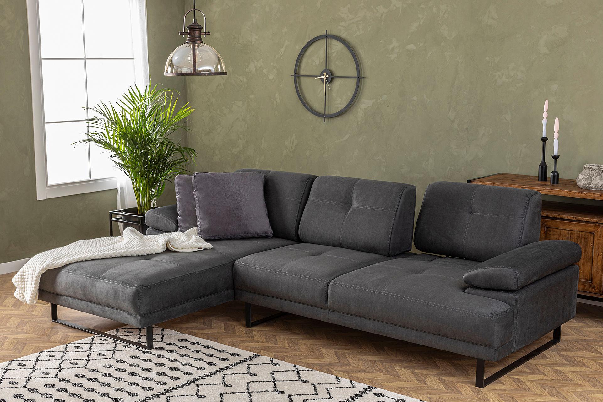 Mustang Sofa S Chaise Lounge Left Anthracite 3